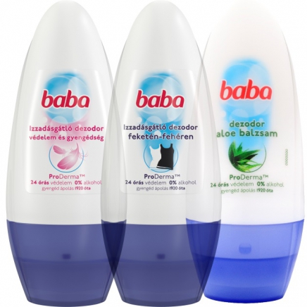 Baba feketén-fehéren roll-on 50 ml