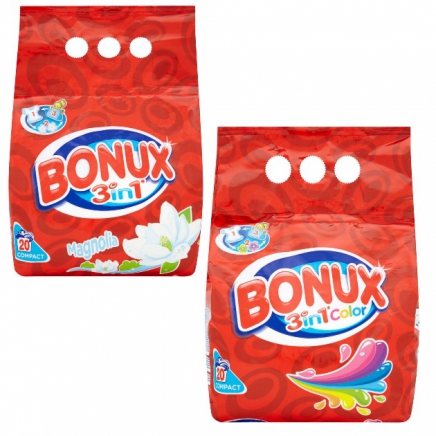 Bonux Tropical Fresh Mosópor Fehér ruhákhoz 1.5kg