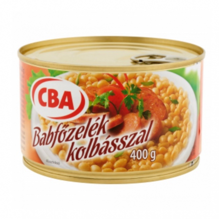 CBA Babfőzelék kolbásszal 400g