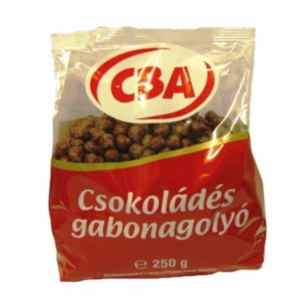 CBA Gabonagolyó csokoládés 250g