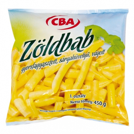 CBA Sárgahüvelyű vágott zöldbab 450g