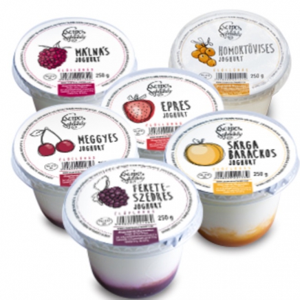 Cserpes málnás joghurt 250g