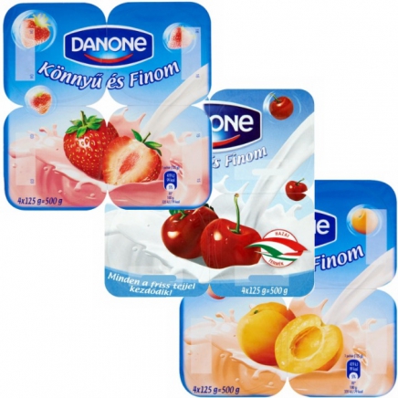Danone Könnyű és Finom sárgabarack joghurt 4x125g