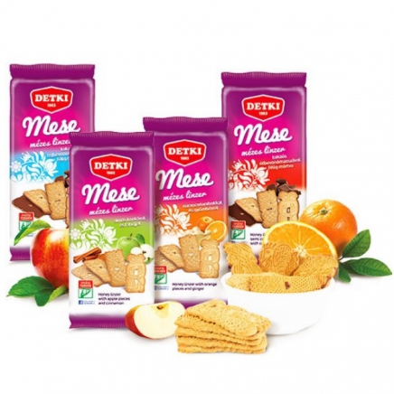 Detki Mese mézes linzer narancsdarabokkal és gyömbérrel 160g