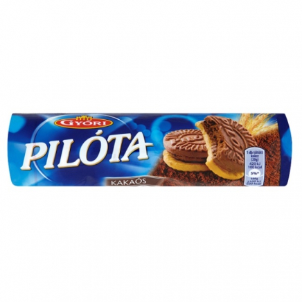 Győri Pilóta kakaós krémmel töltött keksz 180g