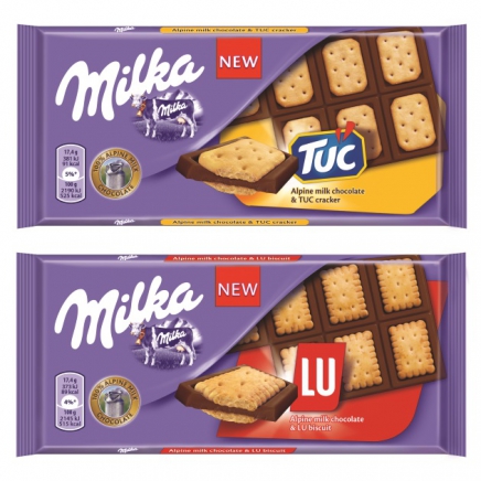 Milka LU kekszes tejcsokoládé 87g