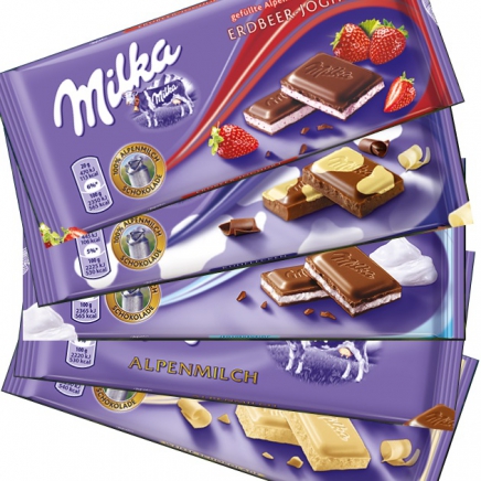 Milka alpesi tejcsokoládé tejes krémtöltelékkel 100 g