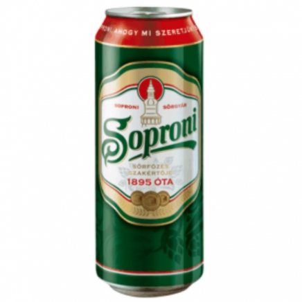 Soproni sör 0,5L Dobozos