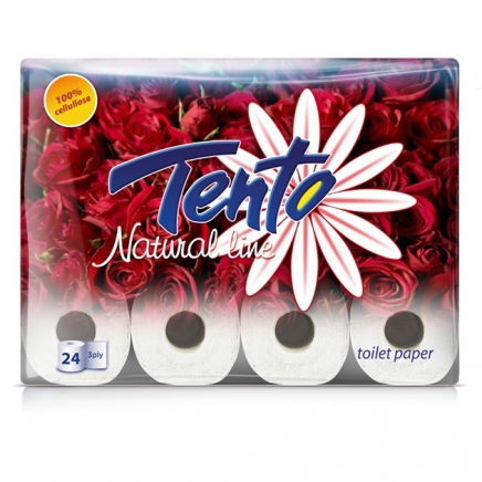 Tento Natural Line 3 rétegű,24 tekercses toalettpapír