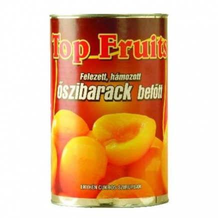 Top Fruits Őszibarack befőtt 470g