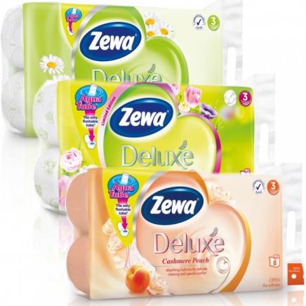 Zewa deluxe toalettpapír camomile fehér 3rétegű 8tekercses