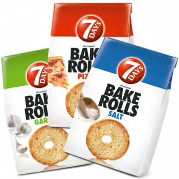 7Days Bake rolls kenyérchips több ízben