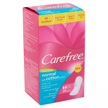 Carefree With Cotton Extract légáteresztő tisztasági betét 34db