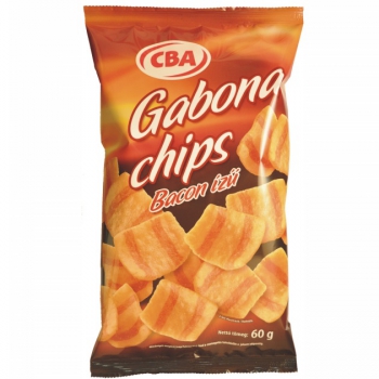 CBA bacon ízű gabona chips 60g