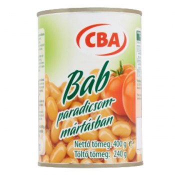 CBA Fehér bab paradicsommártásban 240g