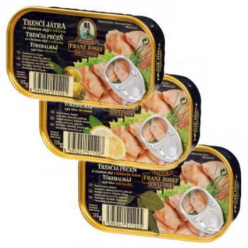 FJK tőkehalmáj konzervek 115g
