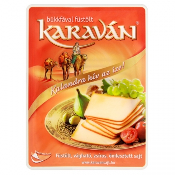 Karaván füstölt ízű szeletelt sajt 125g
