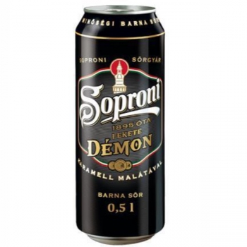 Soproni Fekete Démon barna sör 0,5L dobozos