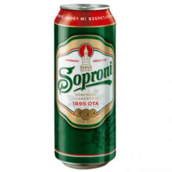 Soproni sör 0,5L Dobozos