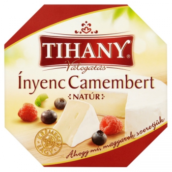 Tihany Ínyenc Camembert natúr lágysajt 125g